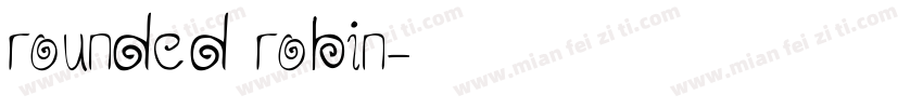 rounded robin字体转换